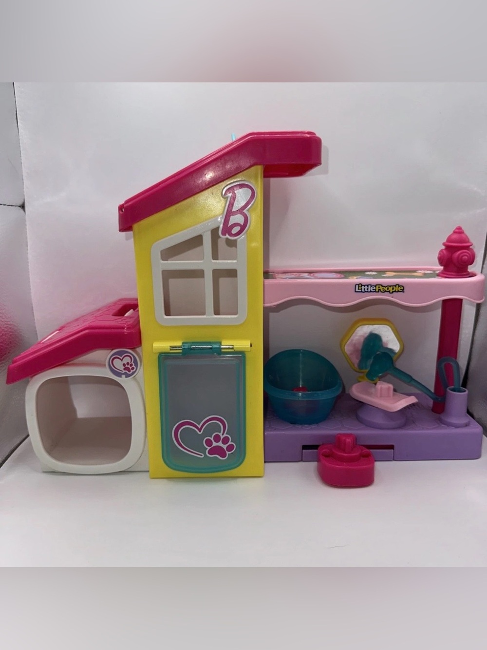 Fisher Price Little People Barbie Play And Care Pet Spa Playset Works